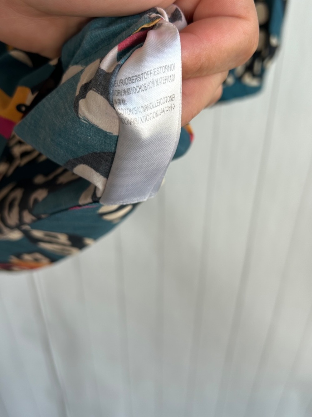 Farm Rio Anthropologie size L Tucans tunic dress cotton poplin colorful long sl - Picture 10 of 11